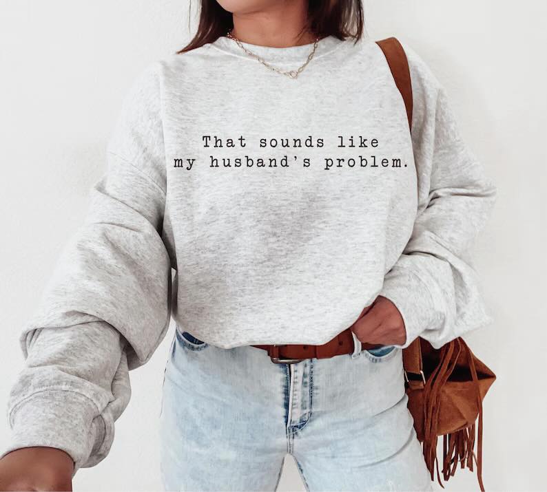 Husbands Problem Black  Gildan Tee