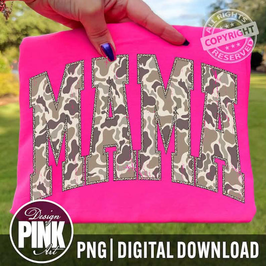 Mama Camo 2  CC Tee