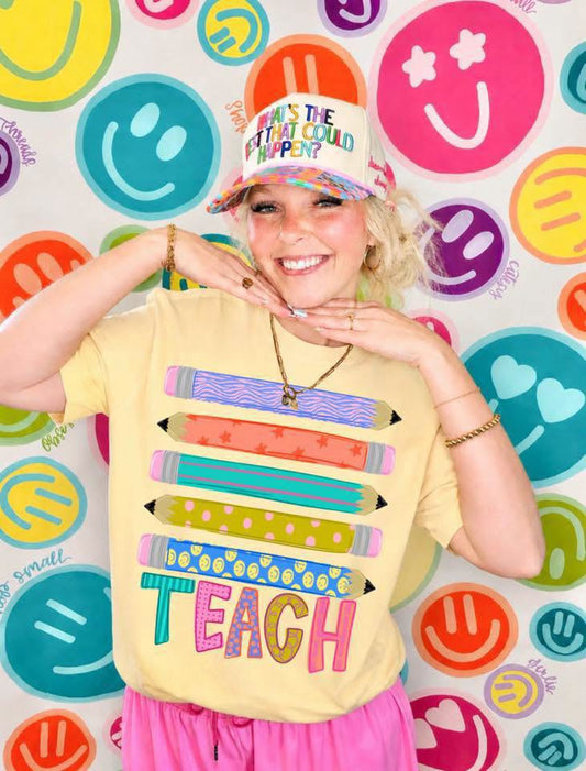Teach Pencils DP   CC Tee