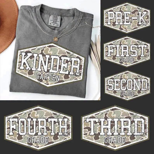 Boy Camo Grade School Youth Tee