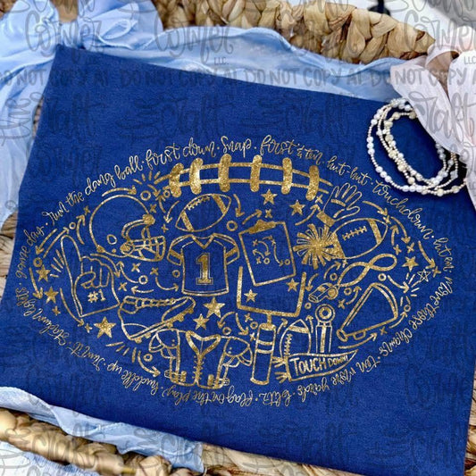 Football Gold DP   CC Tee