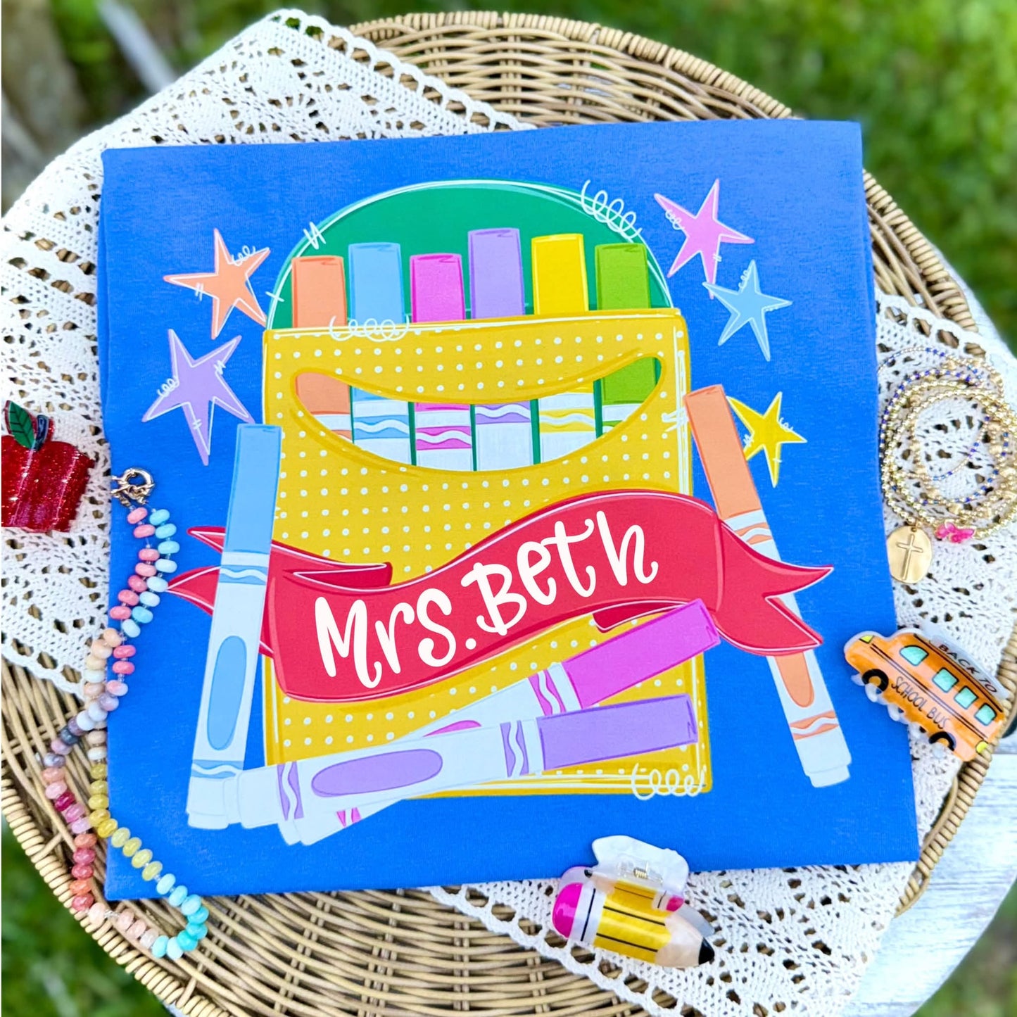 Custom Teacher Marker Box DP  CC Tee