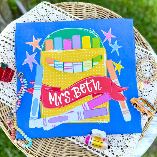 Custom Teacher Marker Box DP  CC Tee