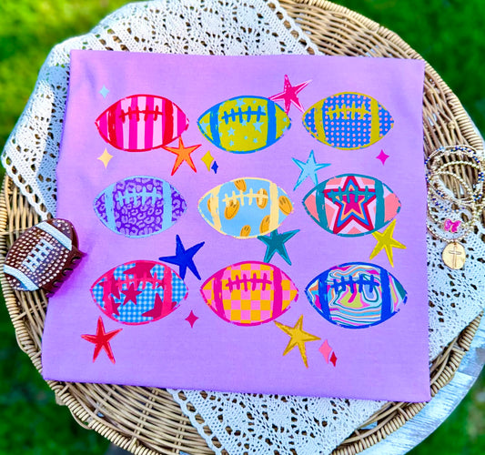 Preppy Football DP CC Tee
