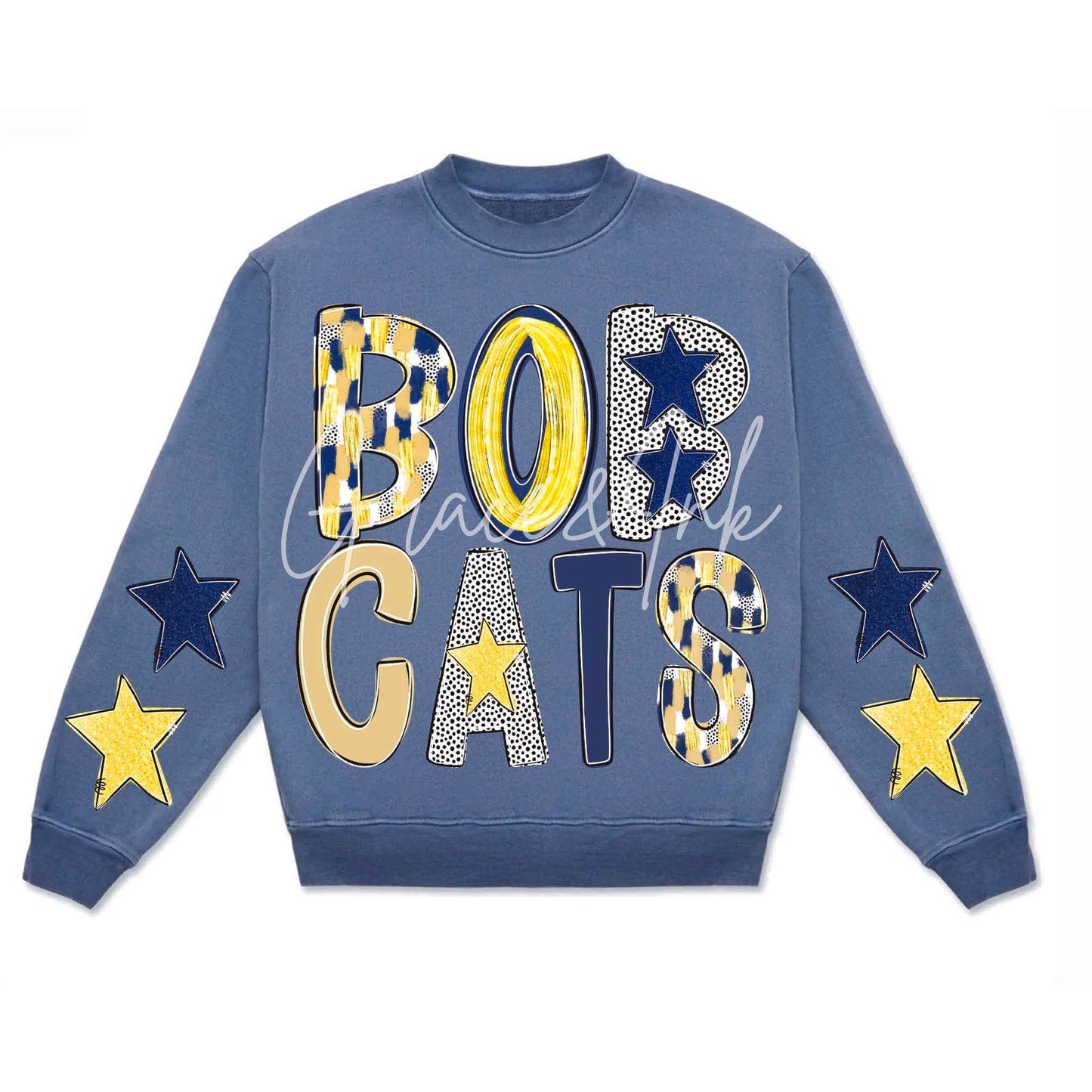 BC Bobcats Adult Sweatshirt Vintage Oversized
