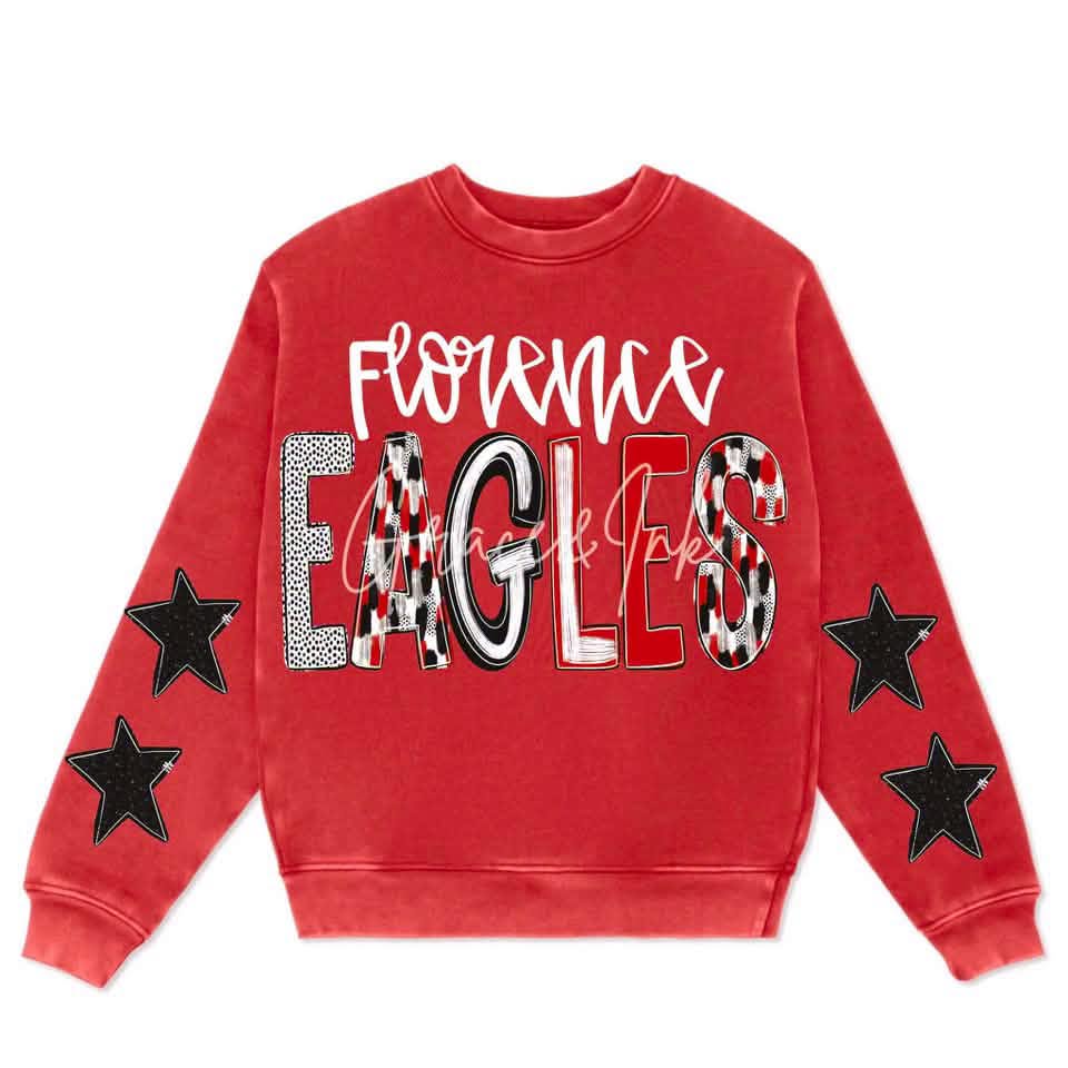 Florence Eagles Youth Sweatshirt Poppy
