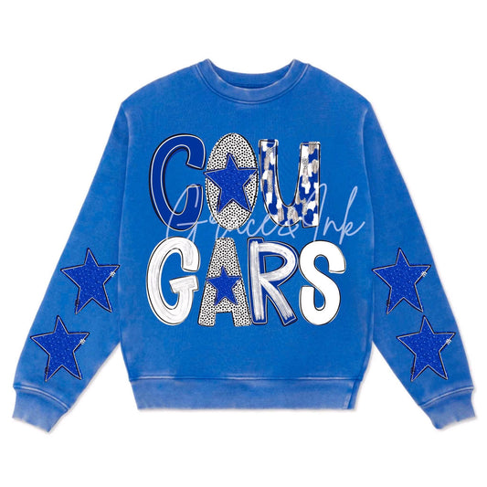 BA  Cougars Adult Sweatshirt Vintage Oversized