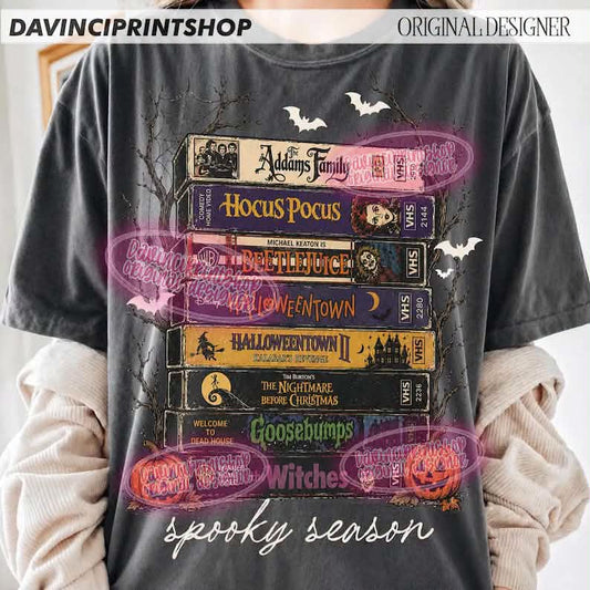 Movies Spooky Season   CC Tee