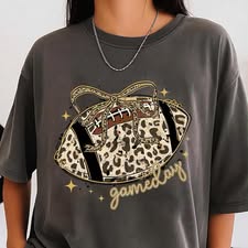 Game Day Leopard Football    CC Tee