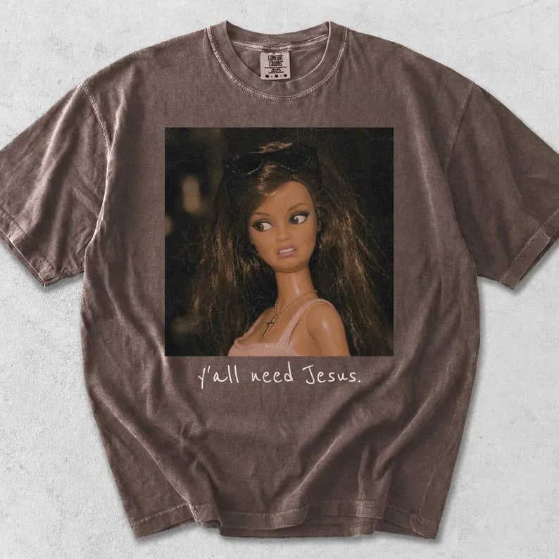 Yall Need Jesus Barbs CC Tee