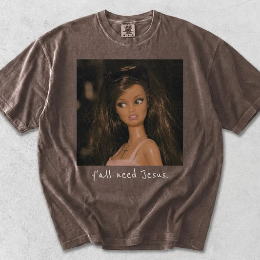Yall Need Jesus Barbs CC Tee