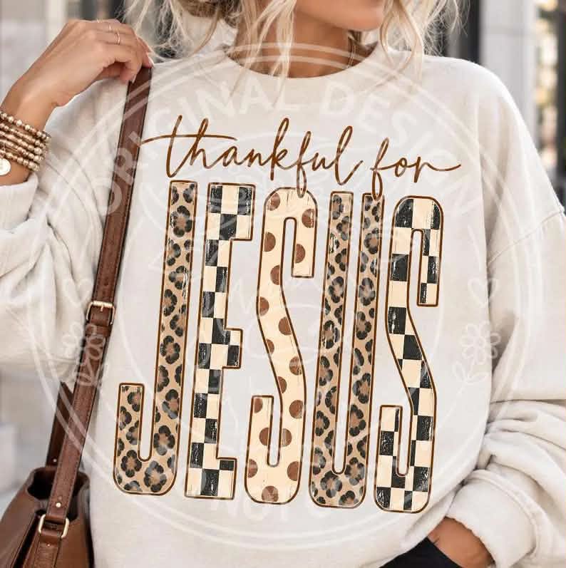 Thankful For Jesus Gildan Sweatshirt