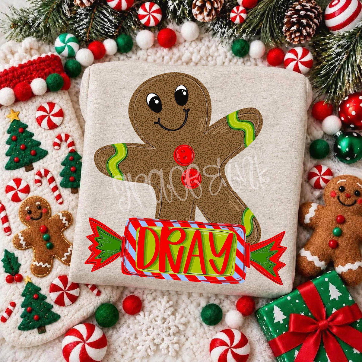 Boy Christmas Gingerbread Tee SP