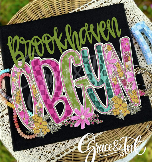 Floral Frills Any Name  CC Tee