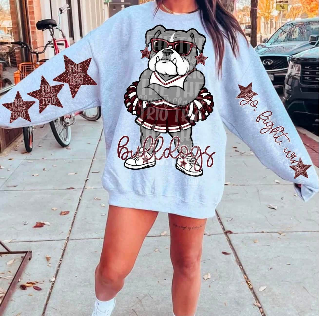 Preppy Girl Mascot Cheer Sweatshirt