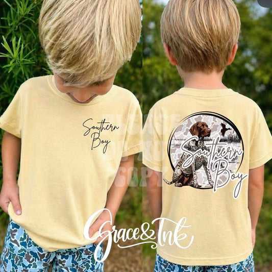 Southern Boy Dog Light Camo Youth-Toddler Tee