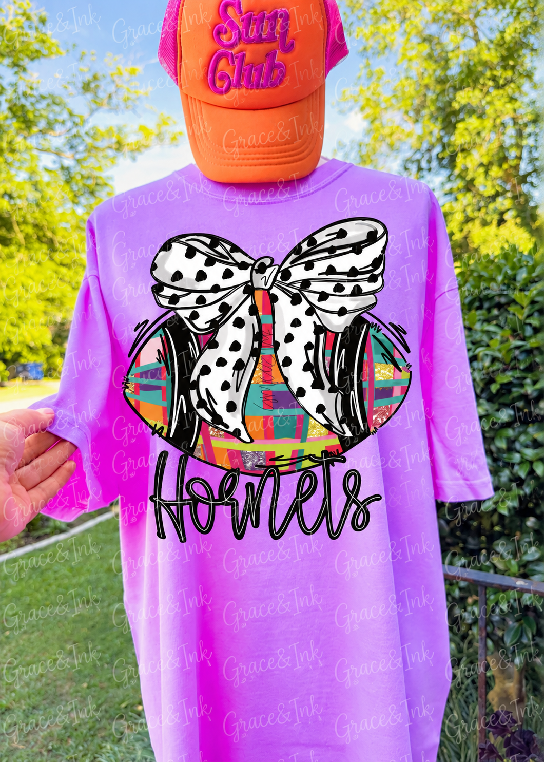 Preppy Football Custom  CC Tee