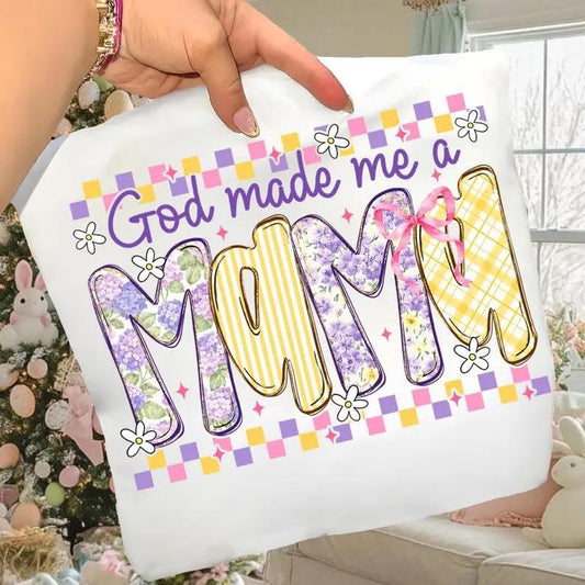God Made Me A Mama Lace  Gildan Tee