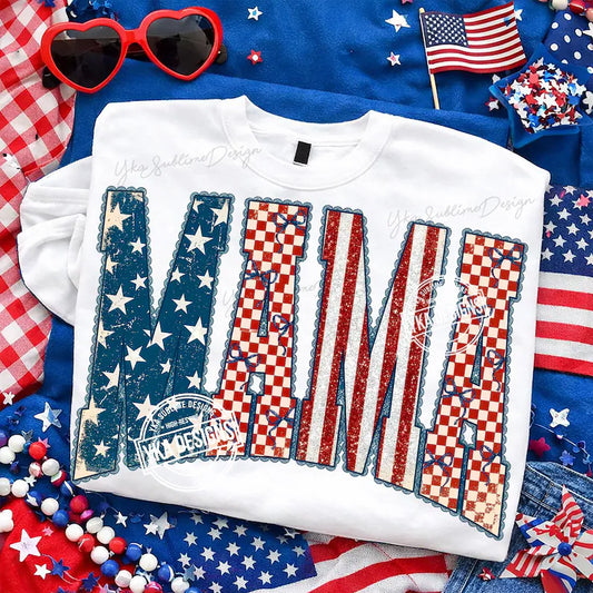 Mama Lace Patriotic  🇺🇸 Gildan Tee