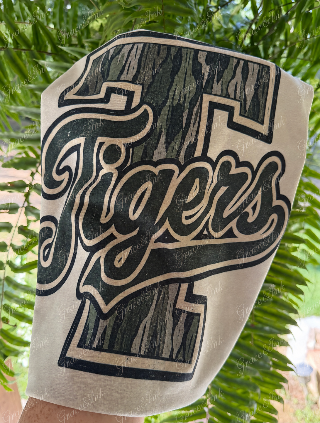 Custom Camo Mascot  Tee