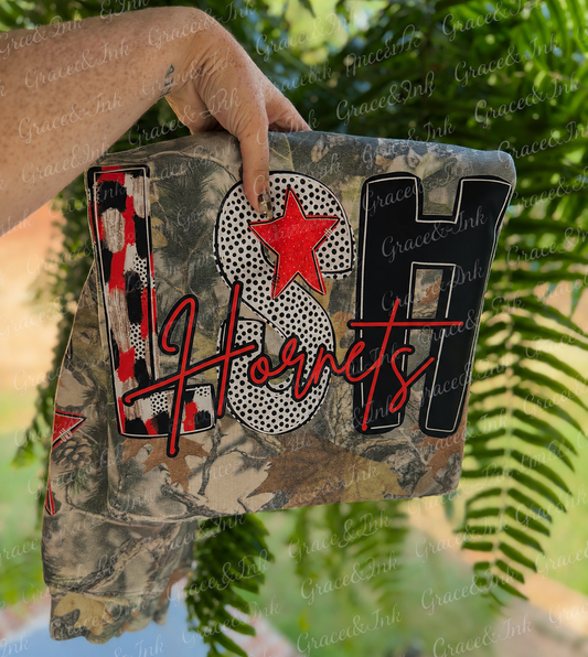 Loyd Star Hornets Camo  Adult Sweatshirt Oversized