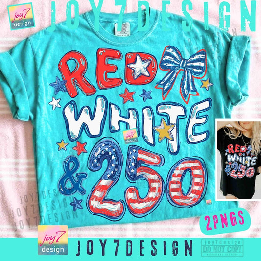 Red White  Gildan Tee
