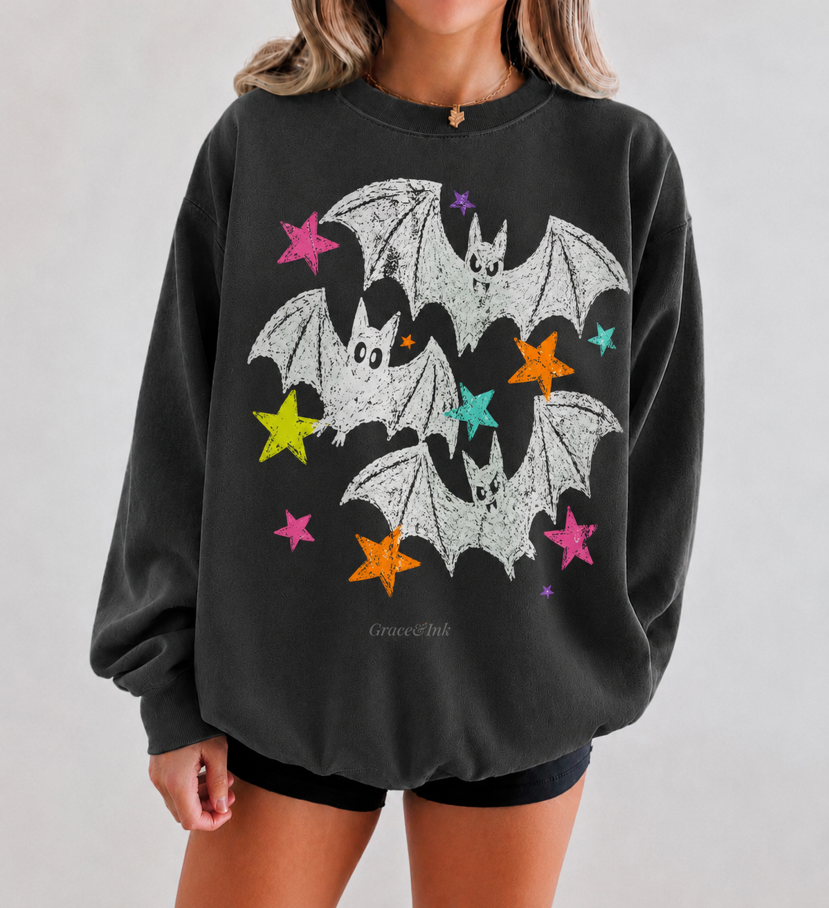 Preppy Star Bats  Sweatshirt