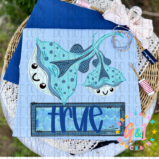 Boy Stingray Toddler Bubble