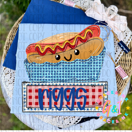 Boy Hot Dog Tee Kids Youth