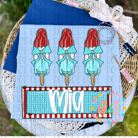 Girl Popsicle  Tee Kids Youth