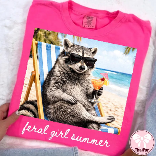 Raccoon  Summer Gildan Tee