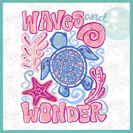 Waves Wonder  Gildan Tee