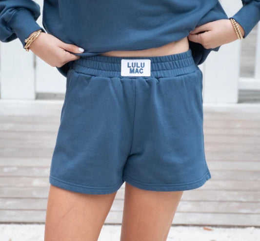 LM-SH-1001 TERRY CLOTH SHORT-NAVY