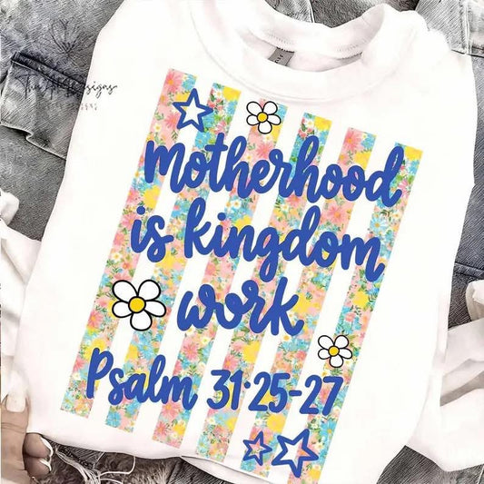Motherhood Kingdom Floral Gildan Tee