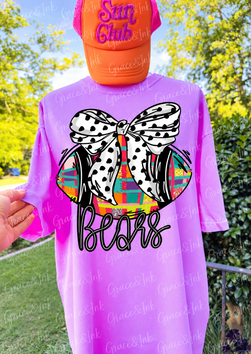 Preppy Football Custom  CC Tee