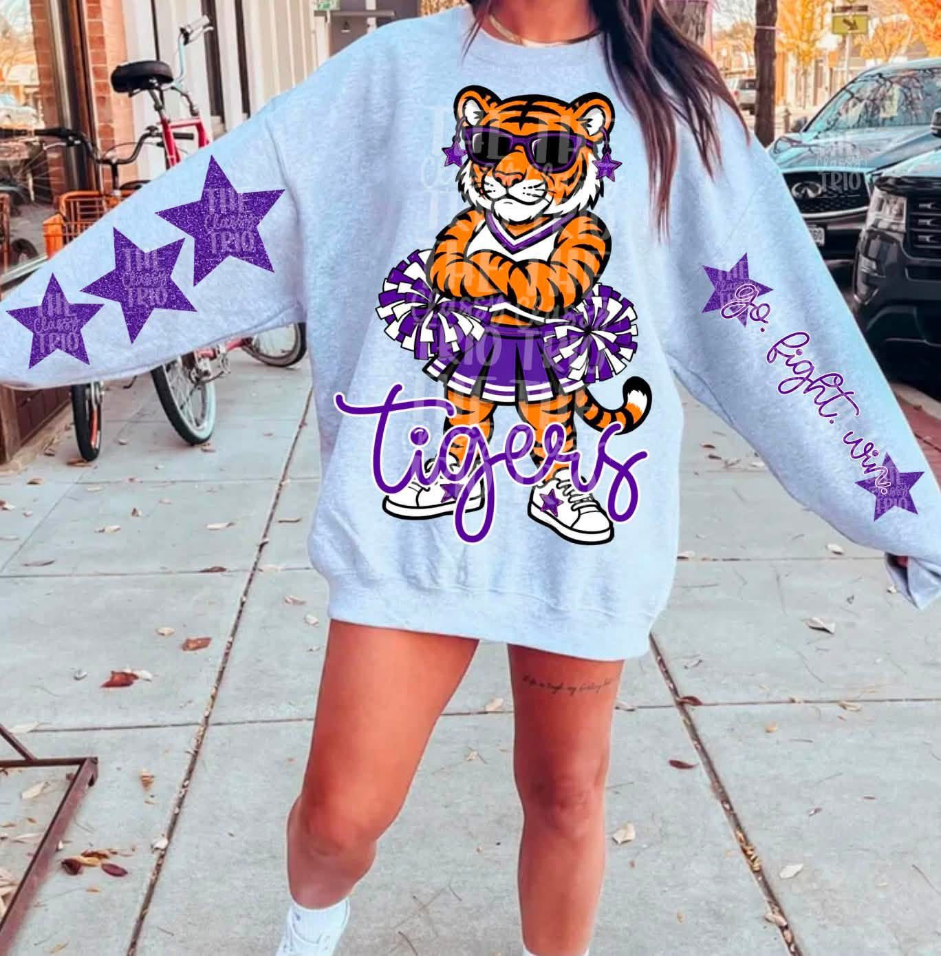 Preppy Girl Mascot Cheer Sweatshirt