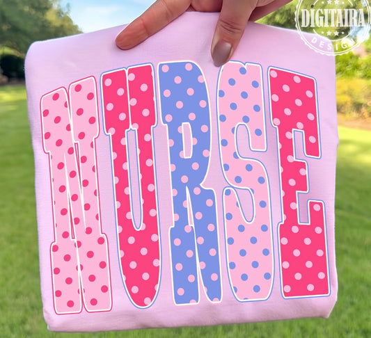 Nurse Polka Dots Gildan Tee
