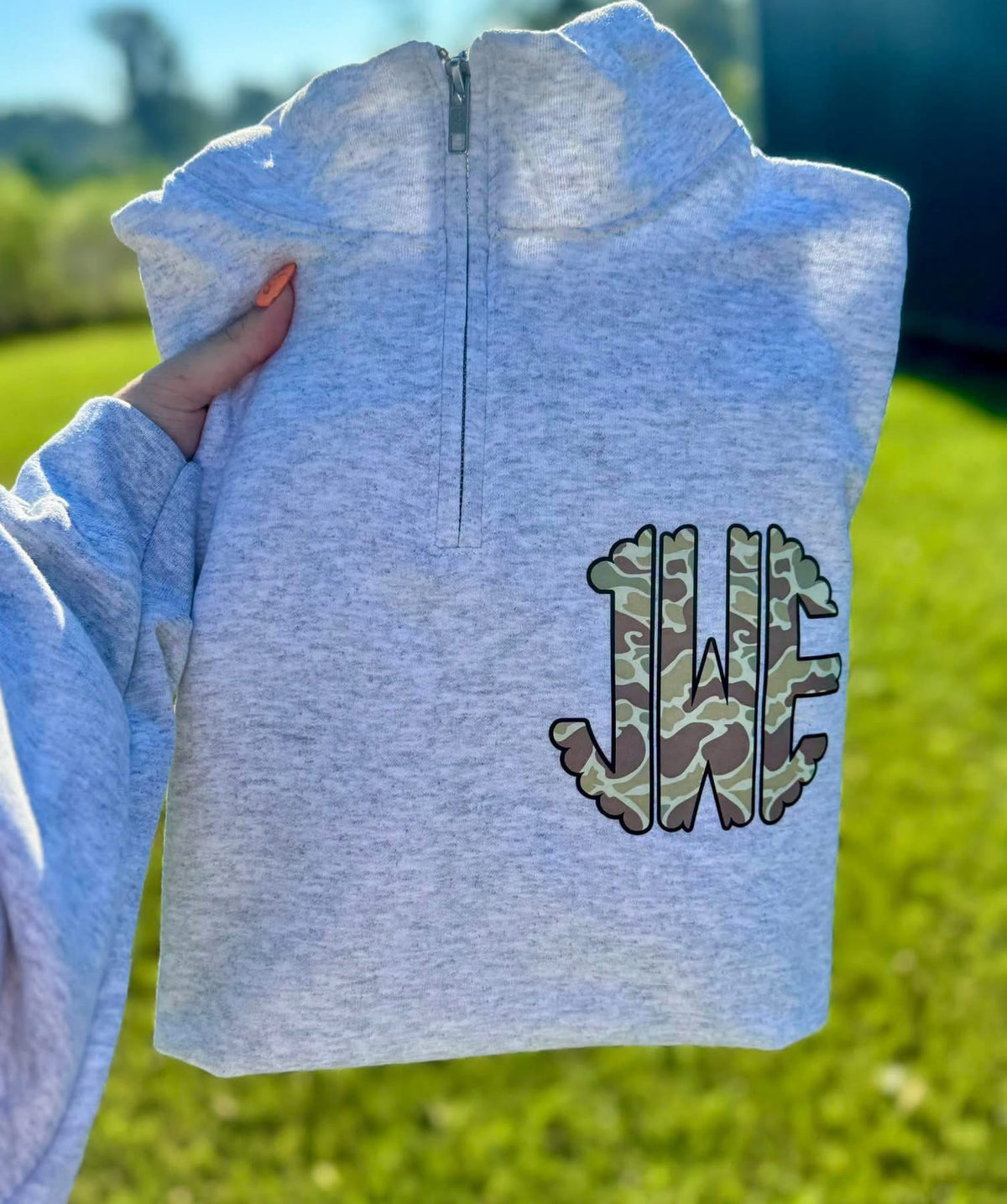 Camo Monogram    QZip