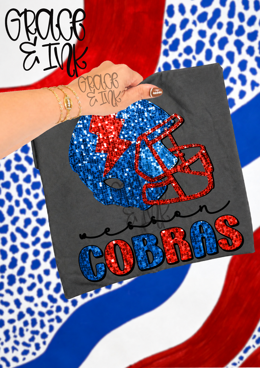 Wesson Cobras Helmet  CC Tee