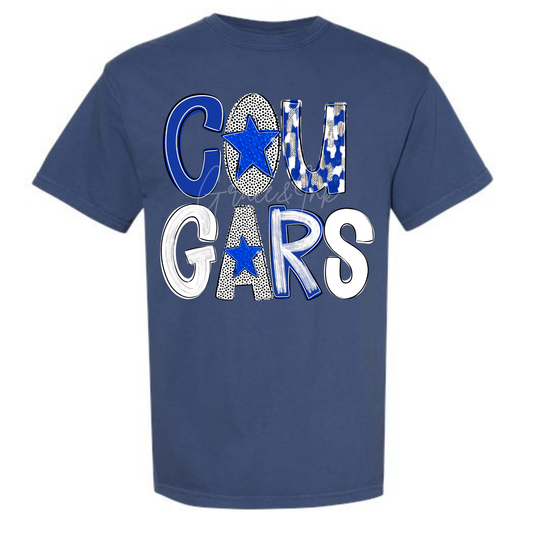 BA Cougars CC Tee Poppy