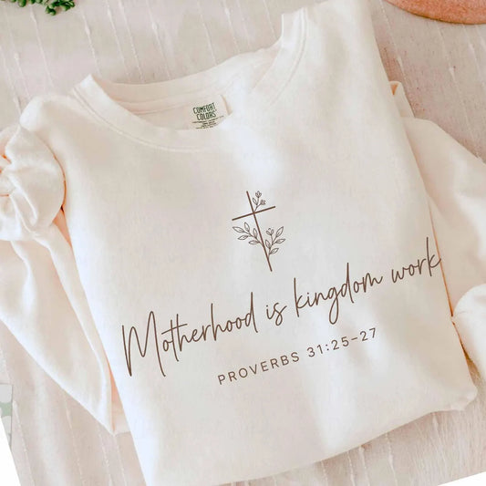 Motherhood is Kingdom Work   Gildan Tee