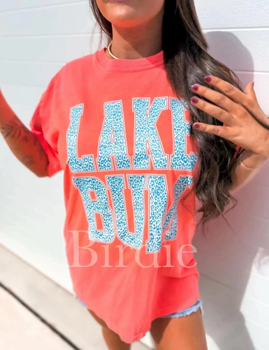 Lake Bum Leopard CC Tee