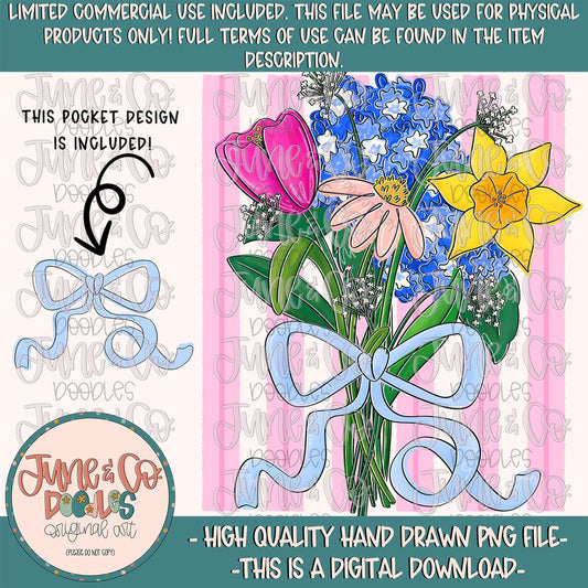 Floral Bouquet Custom ANY NAME  CC Tee